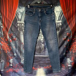 Levi's Skinny Jeans Men's 33x32 Blue Cotton Denim Faded Classic Outdoor Workwear